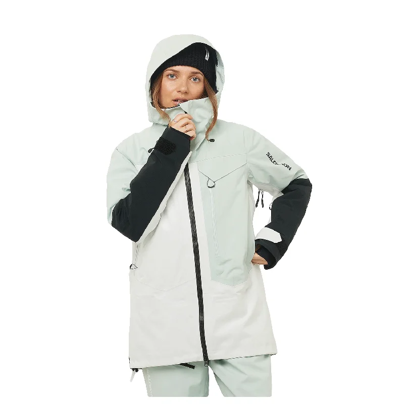 Men's Coats with Stretch FabricSalomon Women's Moon Patrol Evo Gore-tex Jacket 2025 Misty Blue/White Men's Coats with Stretch FabricSalomon Women's Moon Patrol Evo Gore-tex Jacket 2025 Misty Blue/White