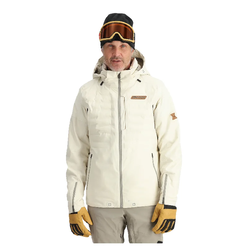 Men's Coats with ZippersSpyder Men's Pinnacle Jacket 2025 Vanilla Latte
