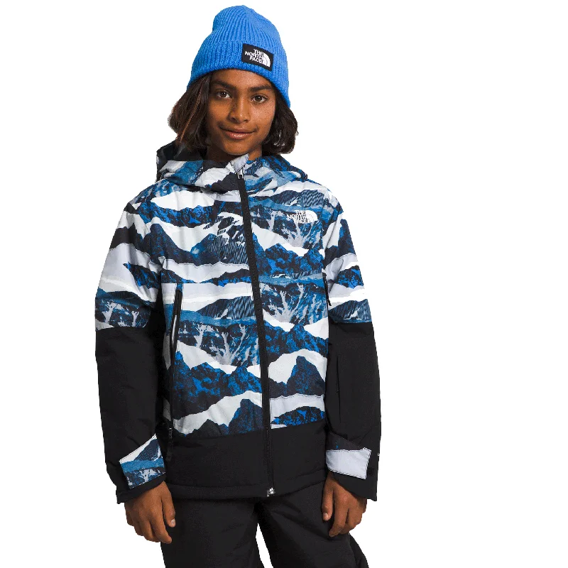 Men's Coats for SnowshoeingThe North Face Kids Freedom Insulated Jacket 2024 Optic Blue Mountain Traverse Print Men's Coats for SnowshoeingThe North Face Kids Freedom Insulated Jacket 2024 Optic Blue Mountain Traverse Print