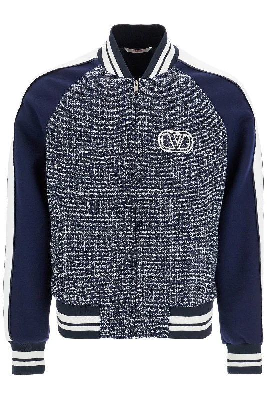 Men's Coats for Cold WeatherVALENTINO GARAVANI tweed bomber jacket for