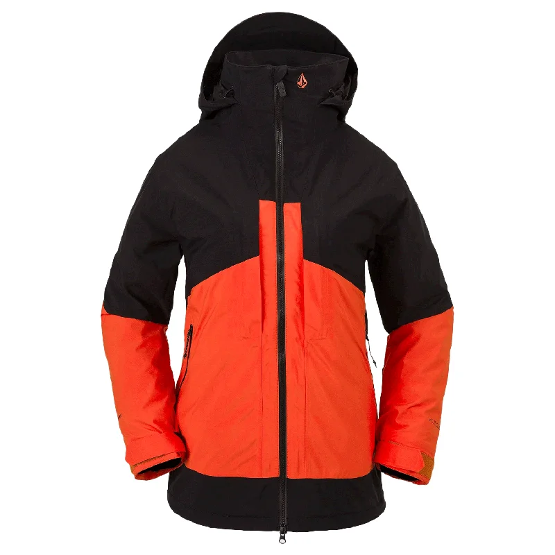 Men's Coats with Slim FitsVolcom Women's AW 3-in-1 Gore-tex Jacket 2024 Orange Shock