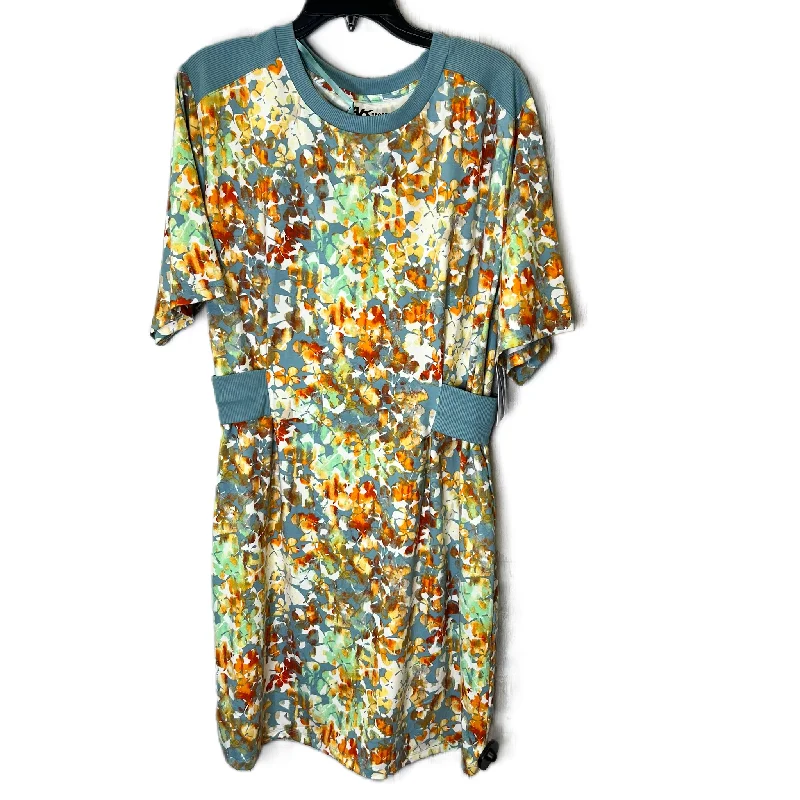 women's maximalist dressesAthletic Dress By Anne Klein In Blue & Orange, Size: M