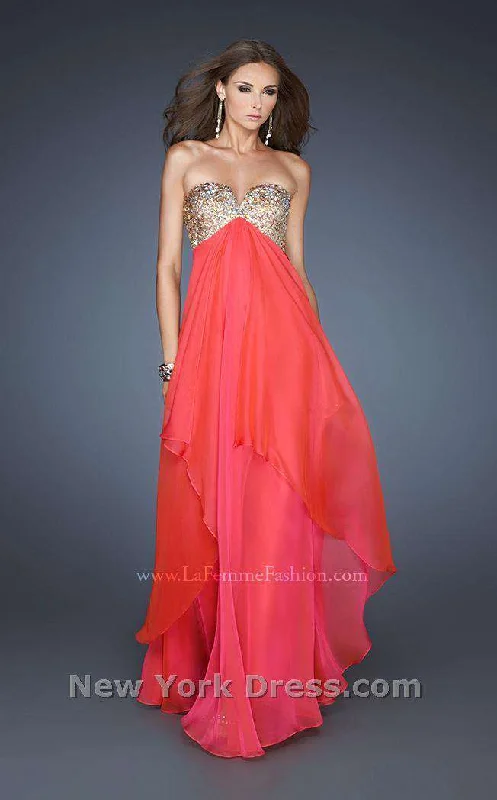 women's pastel dressesLa Femme 18774CL Dress