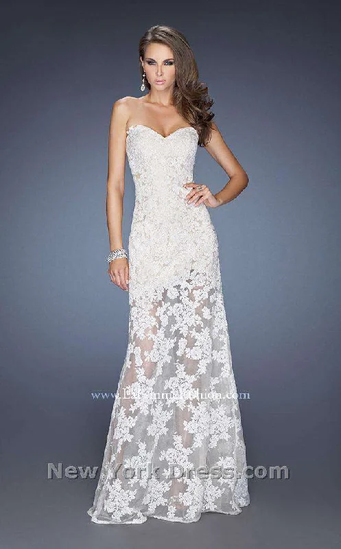 women's lace dressesLa Femme 19873CL Dress