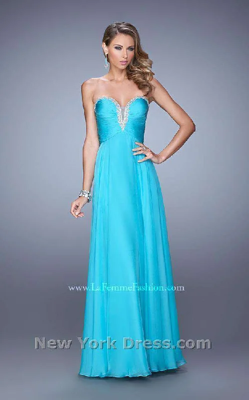 women's ruffle dressesLa Femme 21499CL Dress