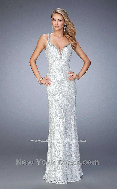 women's sleeveless dressesLa Femme 22400CL Dress