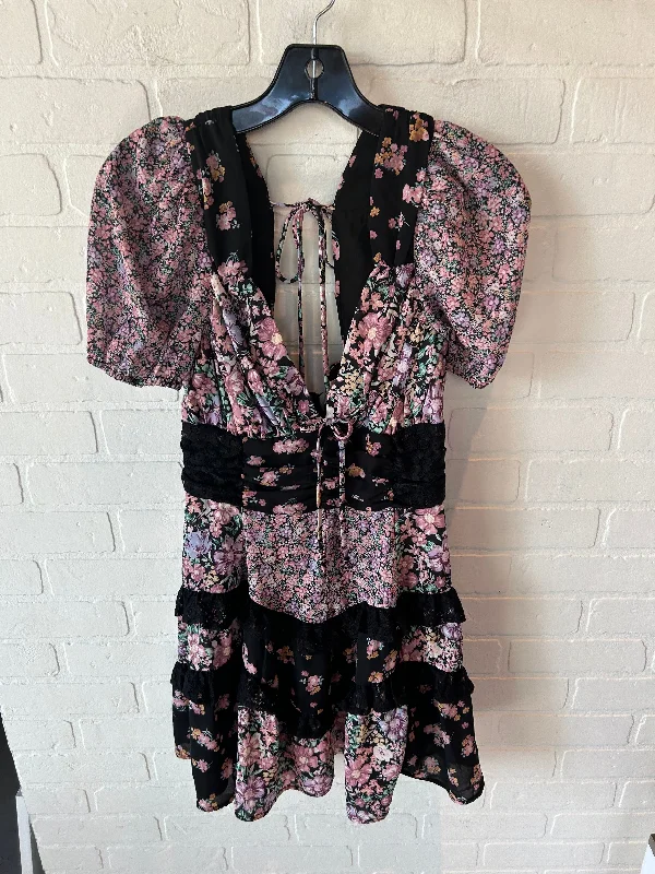 women's work dressesDress Casual Short By Altard State In Black & Pink, Size: M