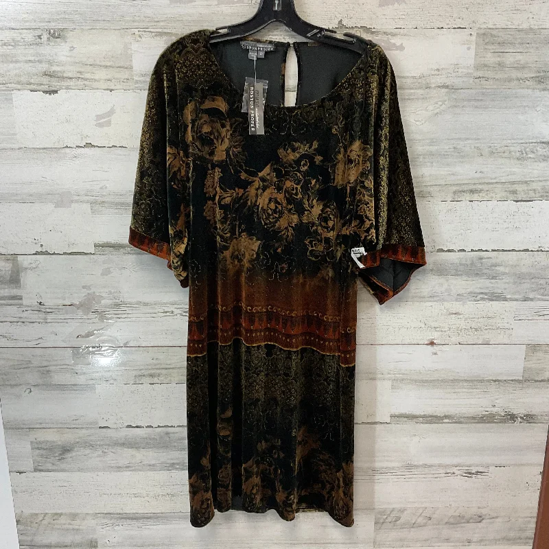 women's sleeveless dressesDress Casual Short By Boston Proper In Brown, Size: L