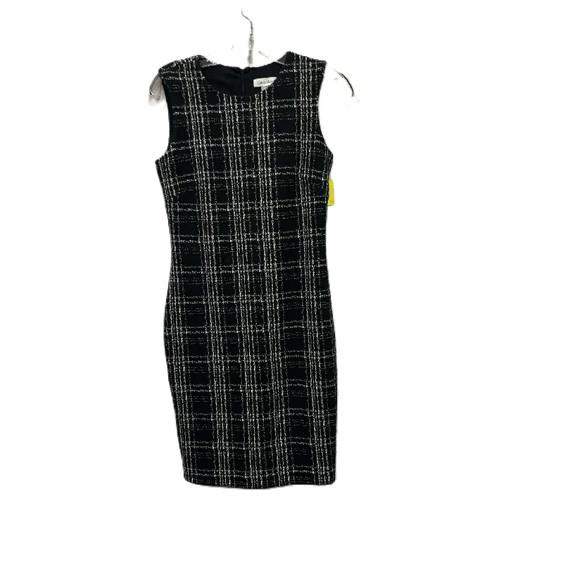 women's apple-shaped body dressesDress Casual Short By Calvin Klein In Black, Size: S