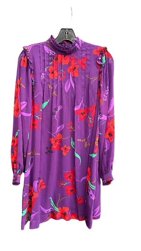 women's body-skimming dressesDress Casual Short By Calvin Klein In Purple, Size: S