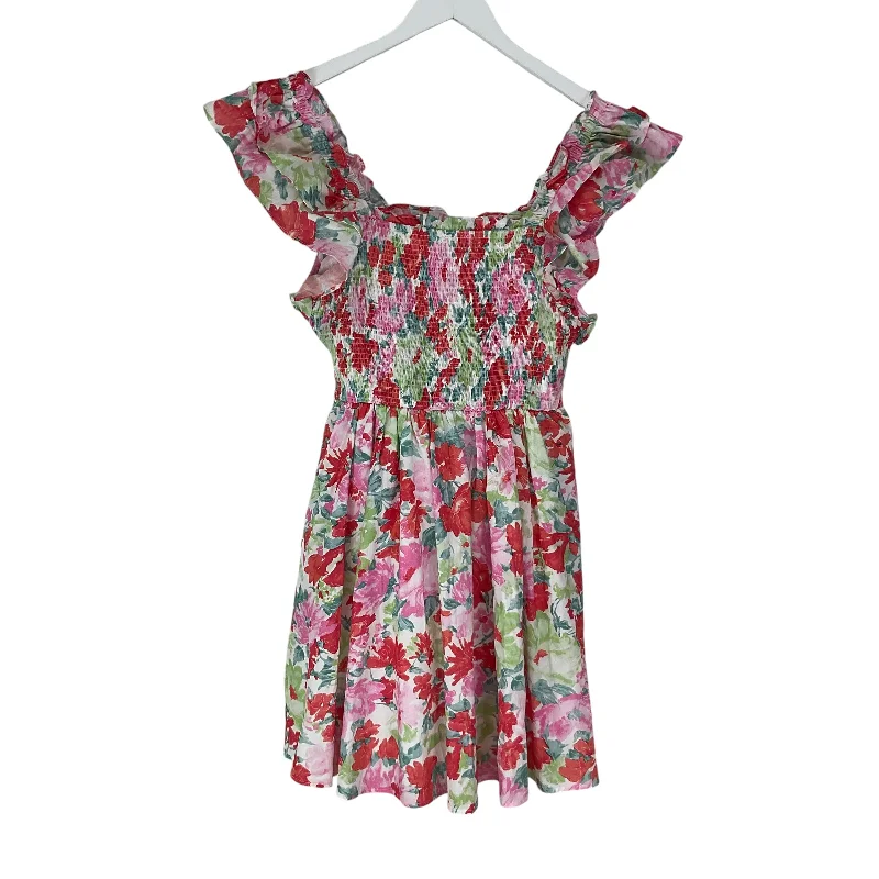 Button-Down DressDress Casual Short By Entro In Floral Print, Size: M