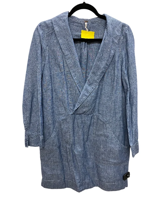 women's cotton dressesDress Casual Short By Free People In Blue Denim, Size: S