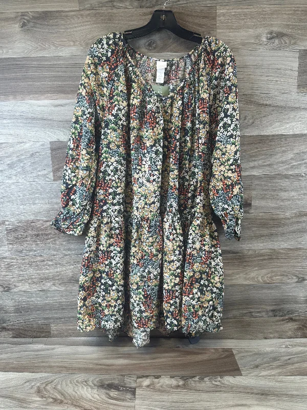 women's cinched-waist dressesDress Casual Short By H&m In Floral Print, Size: S