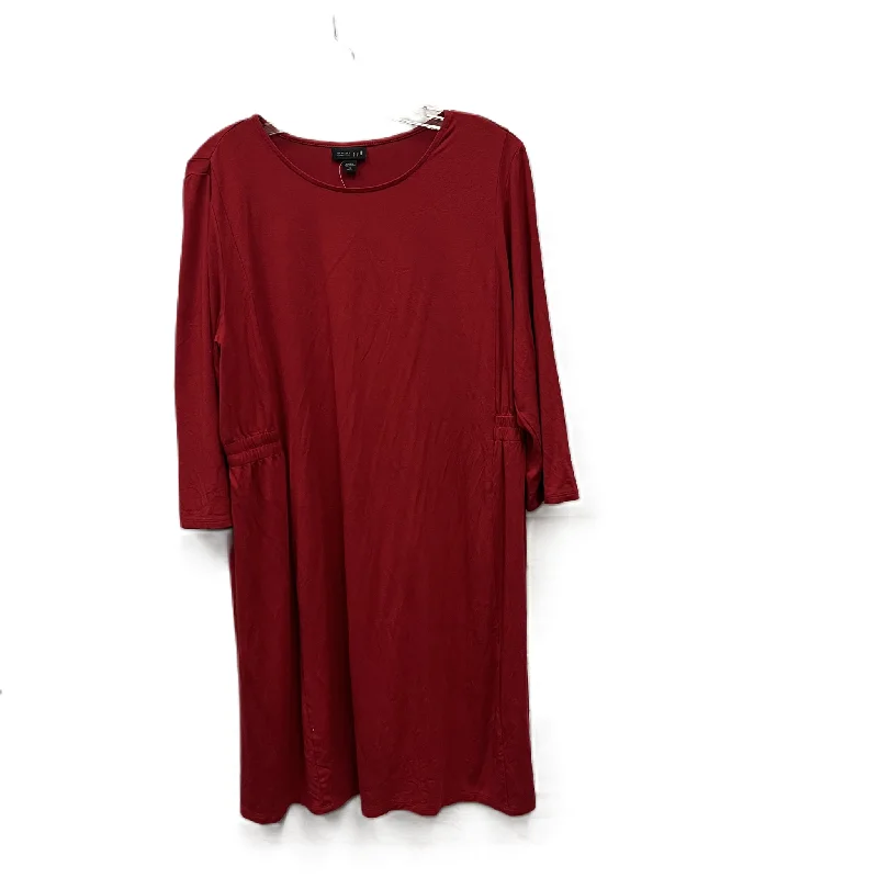 women's mother of the bride dressesDress Casual Short By J. Jill In Red, Size: Xl