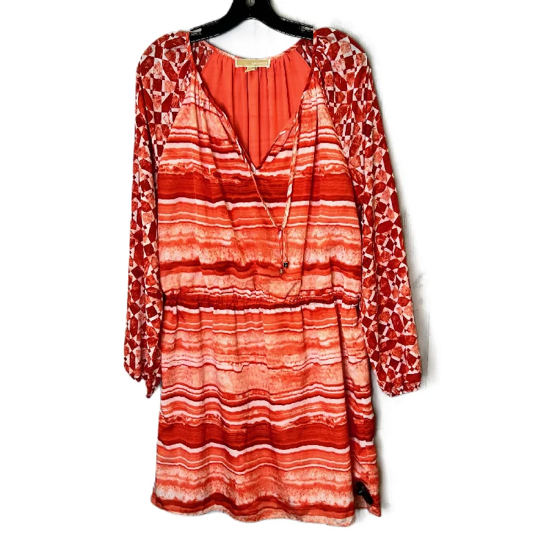 women's stretchy dressesDress Casual Short By Michael by Michael Kors In Red & White, Size: 10 women's stretchy dressesDress Casual Short By Michael by Michael Kors In Red & White, Size: 10