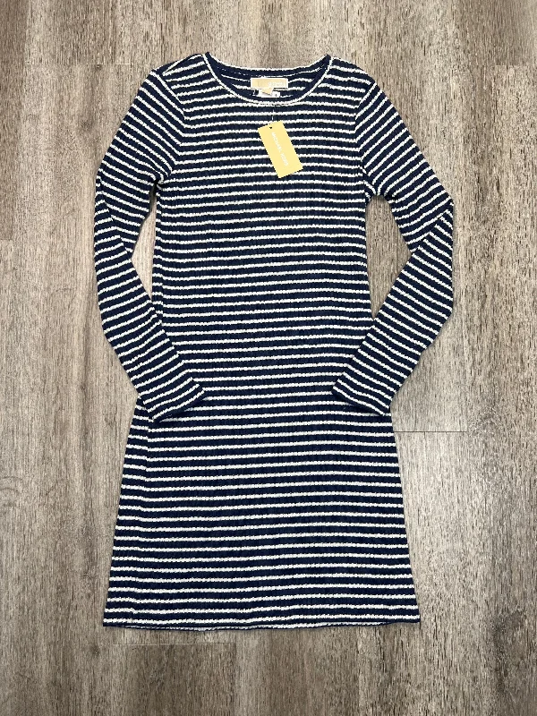 Tiered DressDress Casual Short By Michael By Michael Kors In Striped Pattern, Size: S Tiered DressDress Casual Short By Michael By Michael Kors In Striped Pattern, Size: S