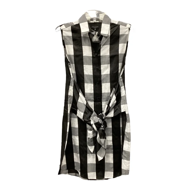 women's curve-hugging dressesDress Casual Short By Rag And Bone In Plaid Pattern, Size: Xs