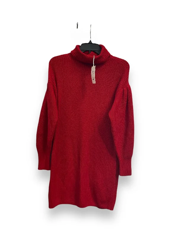 women's wrinkle-resistant dressesDress Sweater By Free Assembly In Red, Size: Xs