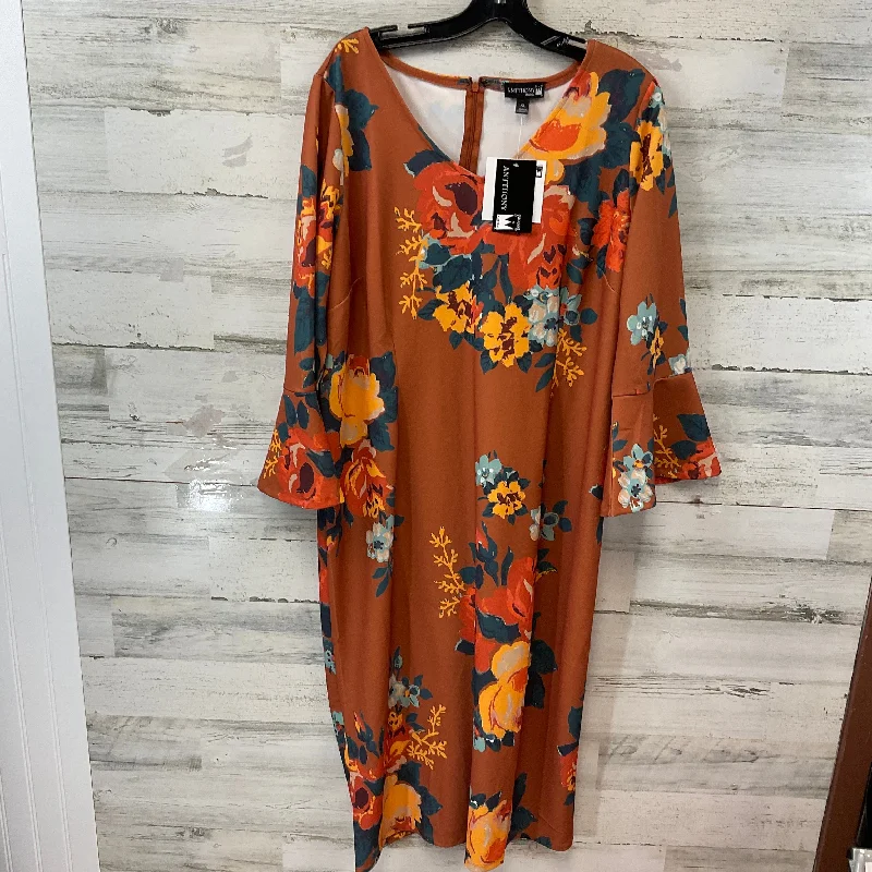 women's fashionable dressesDress Work By ANTHONY In Orange, Size: Xl
