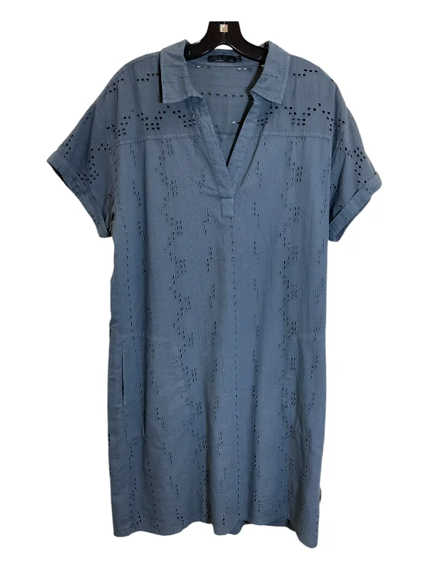 women's silk dressesDress Work By Prana In Blue, Size: Xl