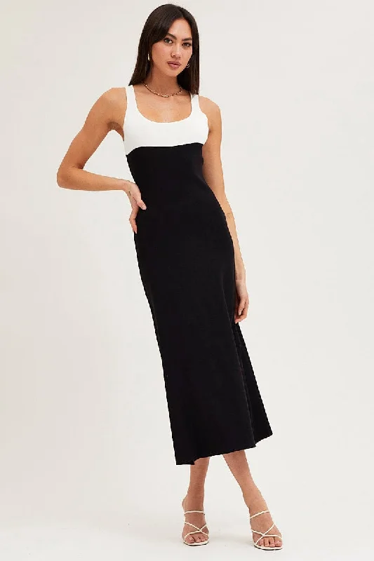 women's formal dressesMulti Colorblock Knit Dress