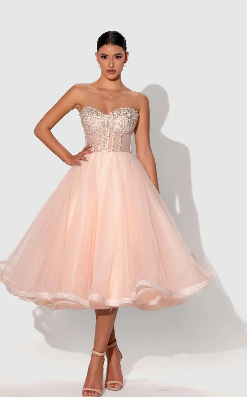 women's cinched-waist dressesZaied Zaied ZS23108 Dress