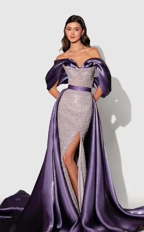 women's flutter-sleeved dressesZaied Zaied ZS23132 Dress