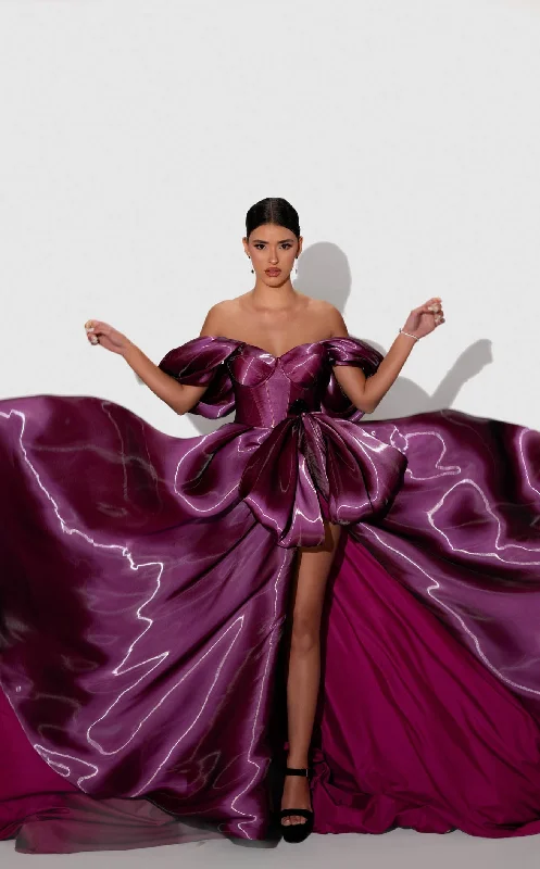 women's one-shoulder dressesZaied Zaied ZS23148 Dress