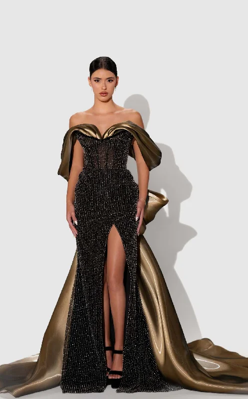 women's solid color dressesZaied Zaied ZS23157 Dress